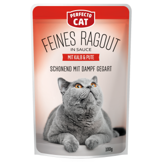 Perfecto Cat Feines Ragout - Kalb & Pute 100g