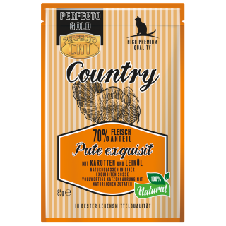 Perfecto Cat PERFECTO GOLD Country Pute mit Karotten & Leinöl 85g