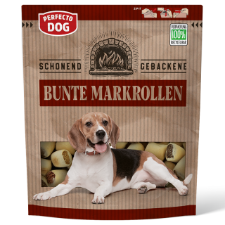Perfecto Dog Bunte Markrollen 400g - NEU im Pouchbeutel!