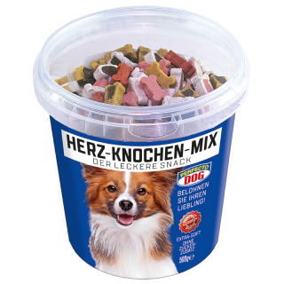 Perfecto Dog Herz-Knochen-Mix 500g, Eimer