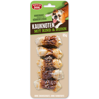 Perfecto Dog Kauknoten mit Hühnchenfleisch 65g, Blister