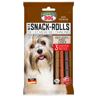 Perfecto Dog Snack-Rolls-Mix 135g