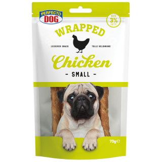 Perfecto Dog Wrapped Chicken Sticks Small 70g