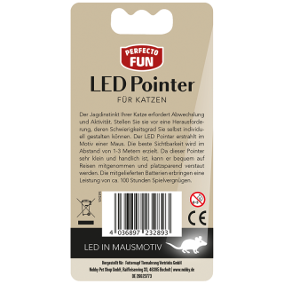 Perfecto Fun LED-Pointer mit Mausmotiv