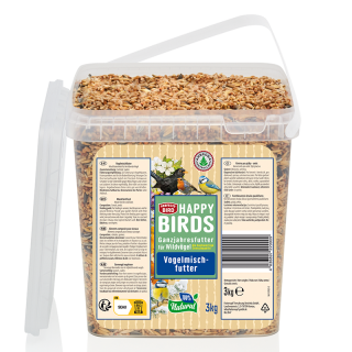 Perfecto Bird Happy Birds Vogelmischfutter 3kg Eimer