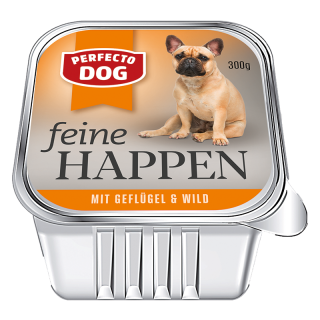 Perfecto Dog Feine Happen Geflügel & Wild 300g