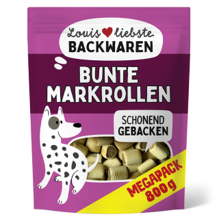 Perfecto Dog Louis liebste Backwaren Bunte Markrollen 800g - MEGAPACK