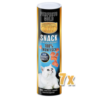 7x Perfecto Cat Snack gefriergetrocknet 100% Thunfisch 25g